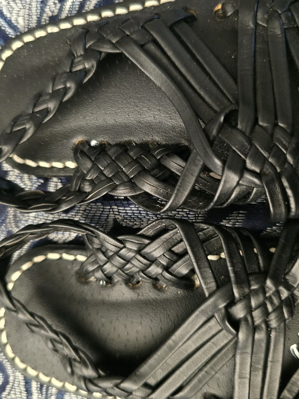 New Unisex Traditional Mexican black Huaraches Baby Sandals Size 5 US